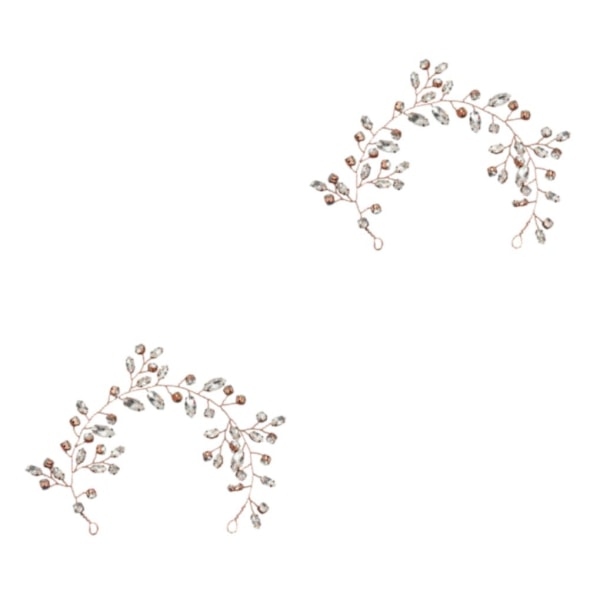 1/2/3/5 Elegant bröllopshårkammar gjorda av legering Inte lätt att Rose Gold 2PCS