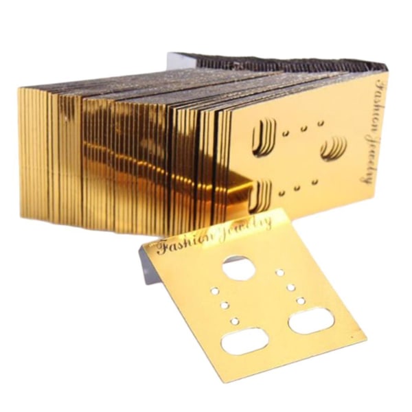 1/2/3 1000st örhängen Visa kort Partihandel Bulk smycken Golden 3x3.7cm 1Set