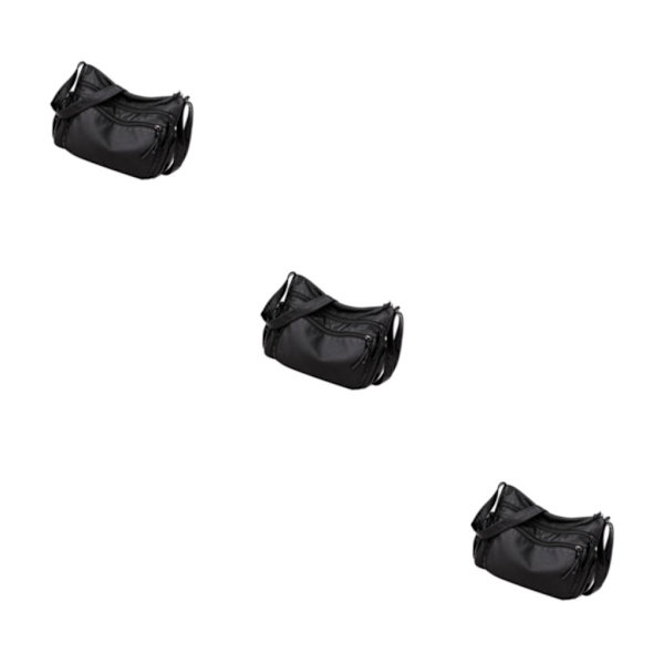 1/2/3 Crossbody-väska Dam För Cross Body-väska Stor kapacitet Black 3PCS