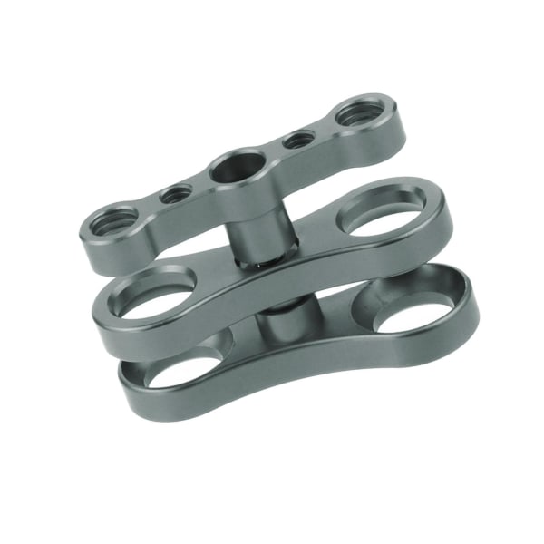 1/2/3 Aluminium Standard 1 Ball Clamp för undervattensdykning gray 2.76 x 1.77 Inch 1Set