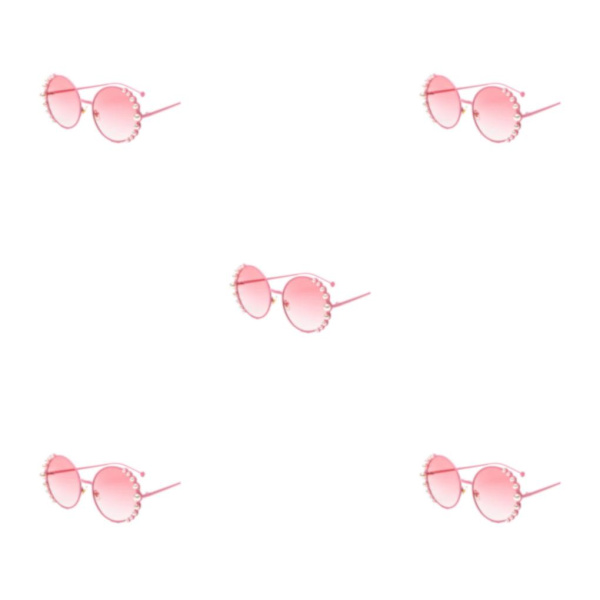 1/2/3/5 Skydd Pearl Classic för olika tillfällen Rund PC Pink Frame Pink 5PCS