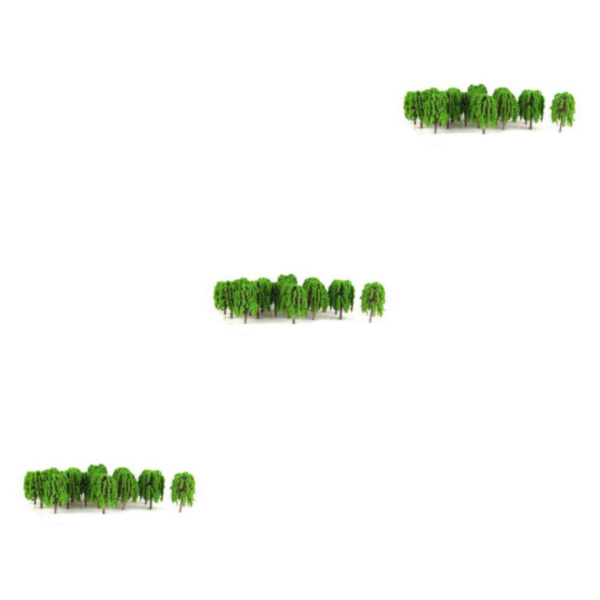 1/2/3 25 st Landskap Landskap Tåg Modell Willow Trees Skala 3PCS