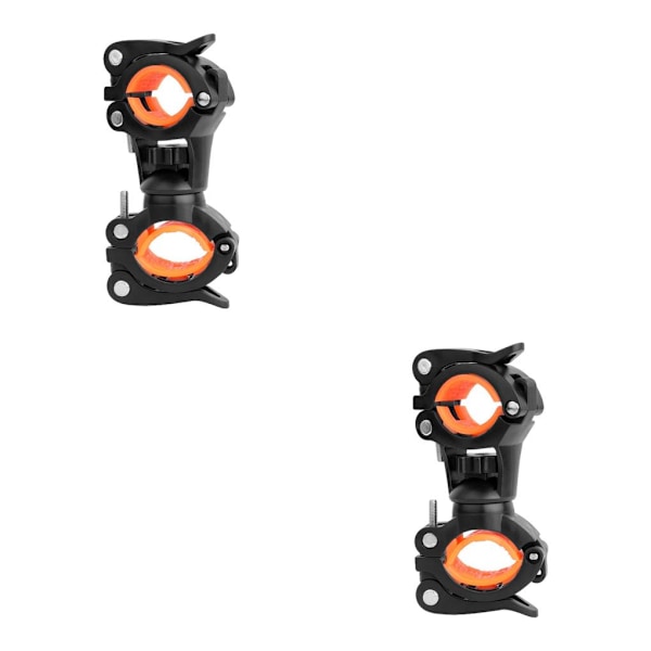 1/2/3 360 graders roterbar för cykelmonterad landsvägscykel Black Orange 2PCS