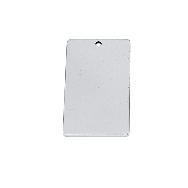1/2/3/5 10 bitar metall platt rektangel blank stämpling För Silver 9x25mm 1Set