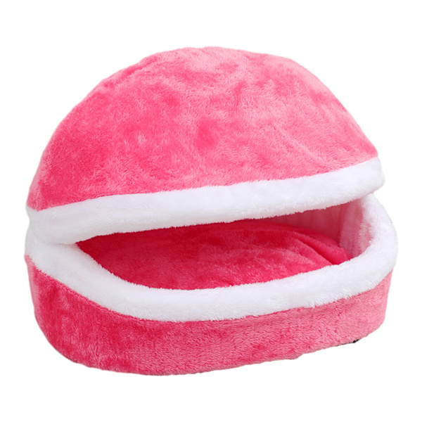 Polyester Djursäng Avtagbar Elastisk Fluffig Och Andas För Rose Red
