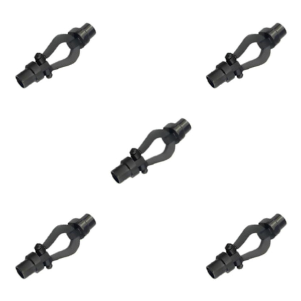 1/3/5 armbandsanslutningsspänne för utbyte av DIY-bearbetning Black Inner hole 0.52cm 5Set
