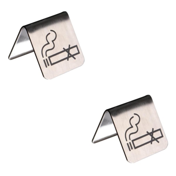 1/2/3/5 No Sign i rostfritt stål, bordsskiva Silver Pattern 2Set