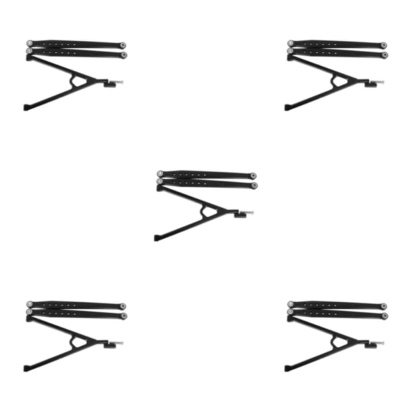 1/2/3/5 Aluminiumlegering Trigon Support Bar Bakre Support Bar För black 5Set