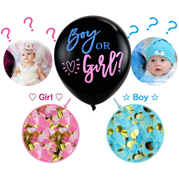 1/3/5 Festdekorationsballonger Stark atmosfär av överraskning Baby Style 4 1 Pc