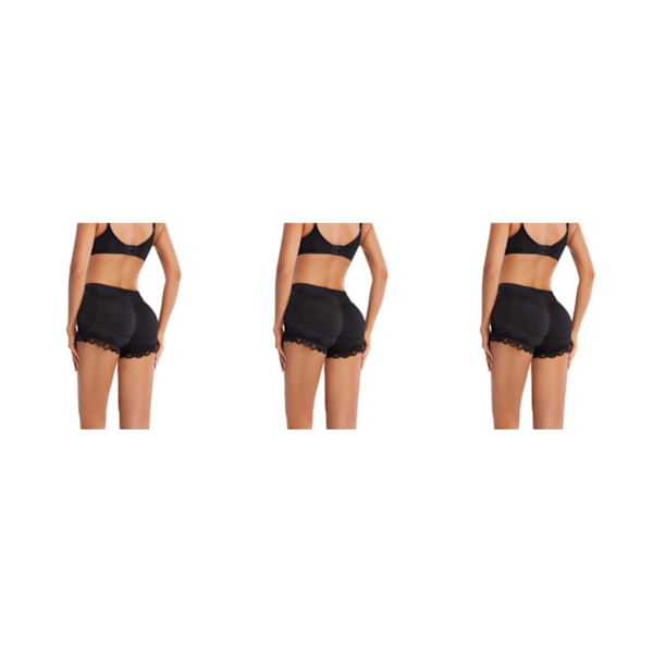 1/2/3/5 Och kurvformiga Push Up-underkläder för kvinnor för sexiga och black XL 3PCS