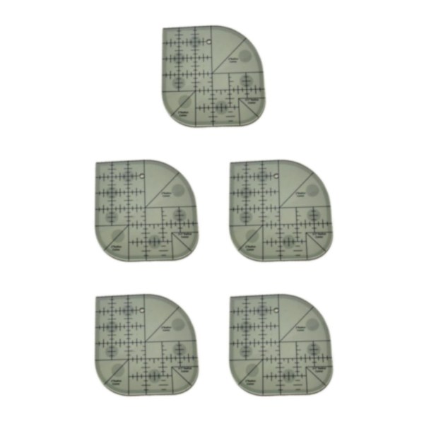 1/3/5 Quiltningsmall Akryl För Patchwork Syramar 5PCS