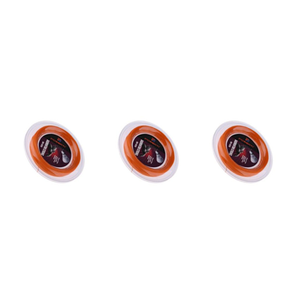 1/2/3 Smidig och slitstark Nylon Badminton Racket String Hög Orange 200m 3PCS
