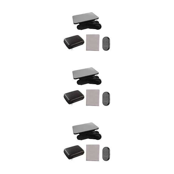 1/2/3/5 Telefon Spegel Reflektion Clip Bred Applicering Lätt att black remote control 3PCS