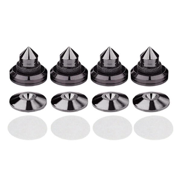 1/2/3/5 Alloy högtalarbox spikkuddar för förbättrat ljud Alloy Black 1 Pc