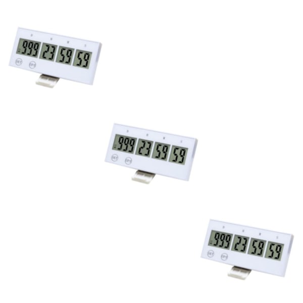 1/2/3 Elkök För Countdown Timer Hatching Bakning white 4.0x1.9x0.5 Inch 3Set