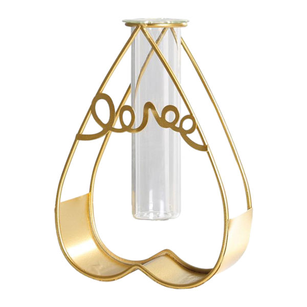 Metall fantastisk guldvas för eleganta bröllopscentrumglas C