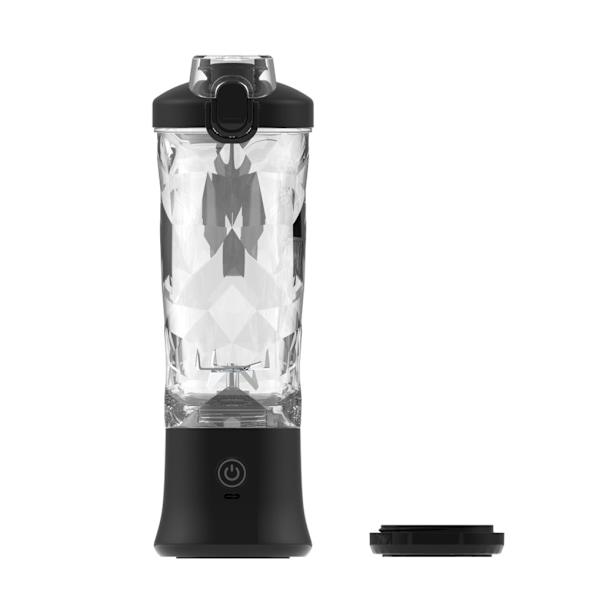 USB laddning Bärbar Juicer 600ml Multifunktionell med hög kapacitet black