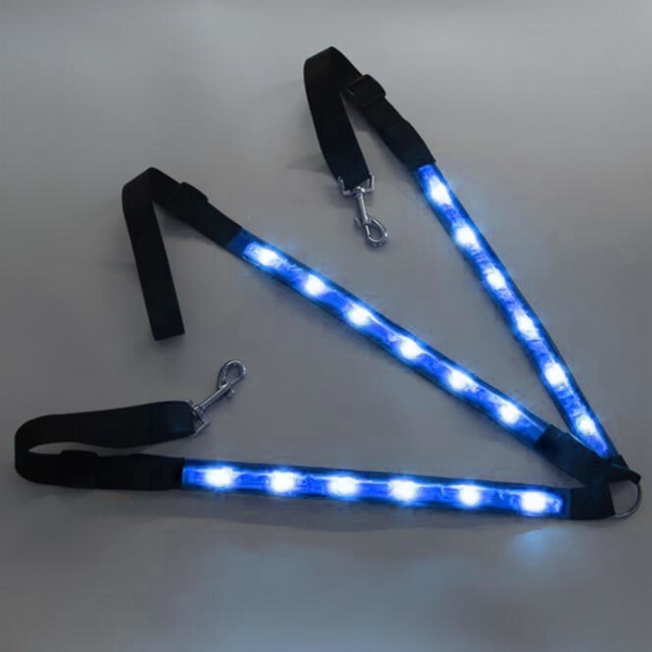 1/2/3/5 justerbar LED-hästbröstkrage mycket synlig Blue 1 Pc