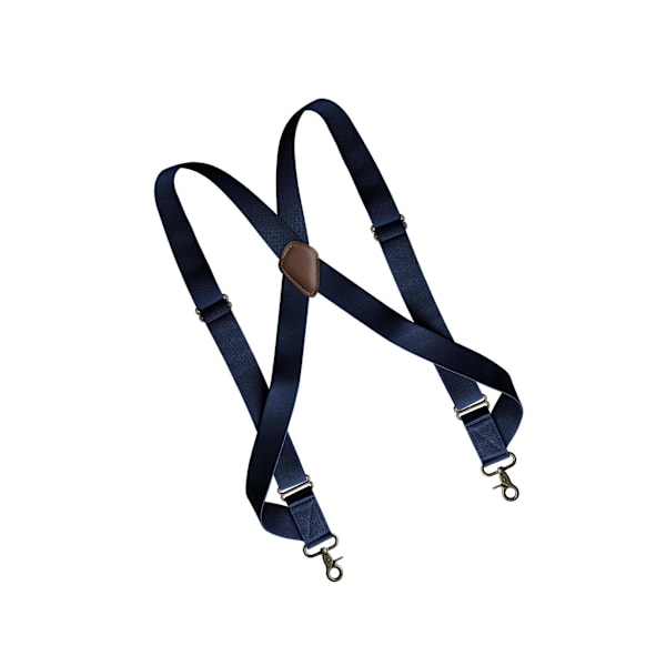 1/3/5 Mens Suspender Swivel Hook X Formad Elastisk 1,4 Bred Navy 1 Pc