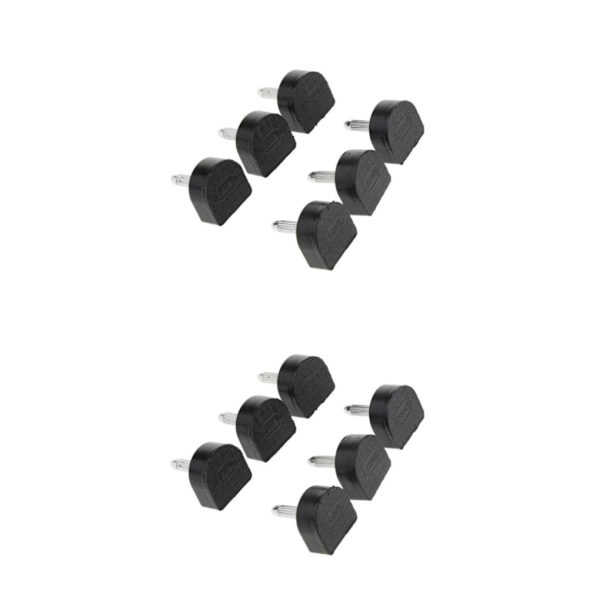 1/2/3/5 3 par Snygga högklackade tips Taps Skoreparation Black 16x16mm 2Set