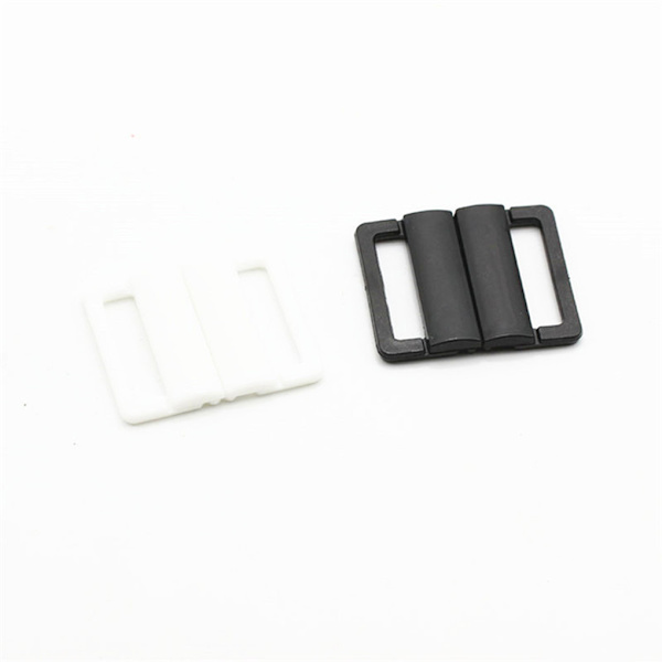 1/2/3/5 Plast BH Strap Juster Spänne Vackert utförande black 20mm 1Set