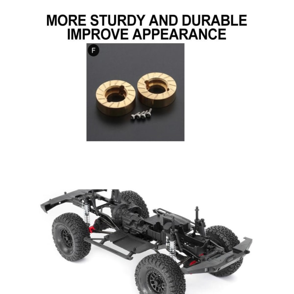 RCGOFOLLOW Mässing Heavy Duty Motvikt RC Upgrade Part Rc