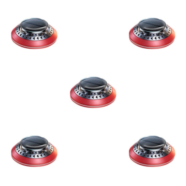 1/2/3/5 Metal Car Air Freshener Solar Powered Automatic red 5Set