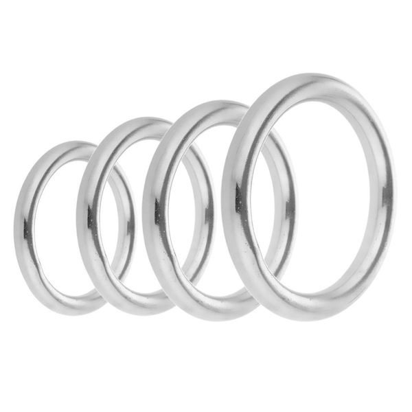 1/2/3/5 Solid 304 rostfritt stål bandband svetsad O Silver 30x8mm 1Set