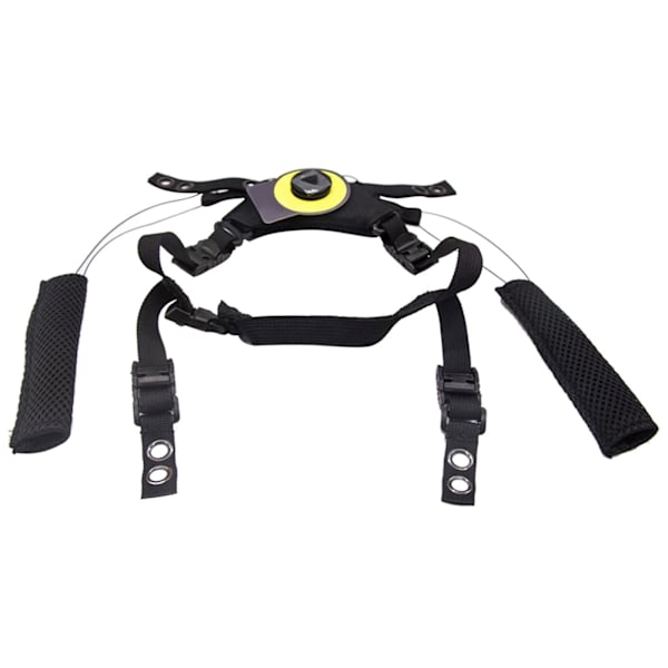 1/2/3 justerbart hakbandsupphängningssystem med skruvar utomhus Black 2PCS