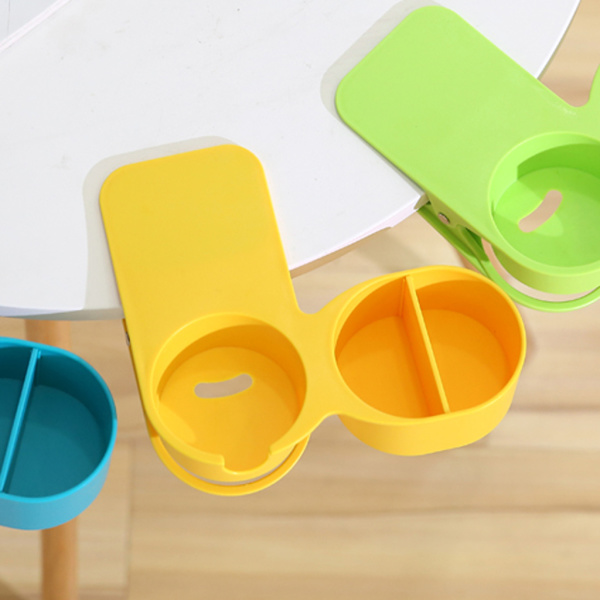 1/2 multifunktionell hemmakontorsbord Skrivbordsmugghållare Yellow 1Set