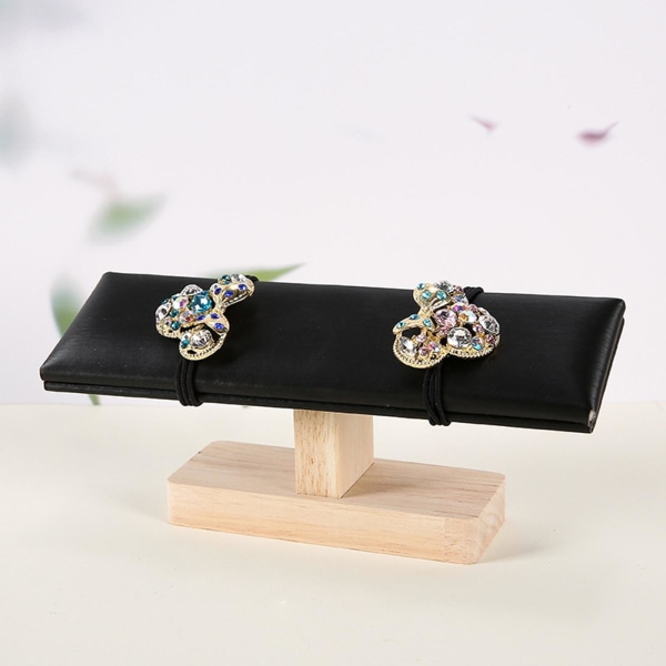 1/2 Bärbar Watch Display Stand Smycken Towers för sovrum Black 20 x 6 x 8cm 1Set
