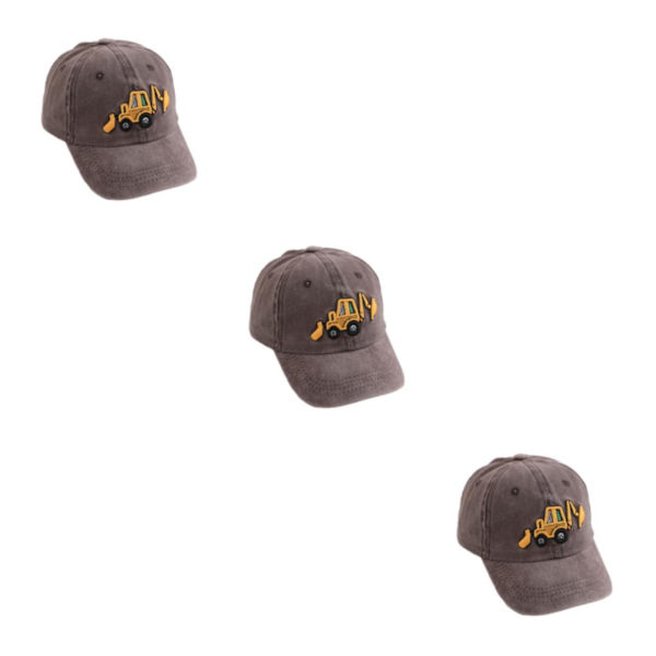 1/2/3/5 Solskydd cap för utomhusaktiviteter barn coffee 3Set