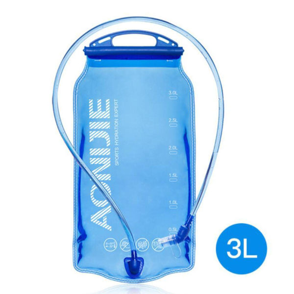 1/2 Utomhuscamping Vandring Klättring Cykling Vattenblåsa Blue 3.0L 42x19cm 1 Pc