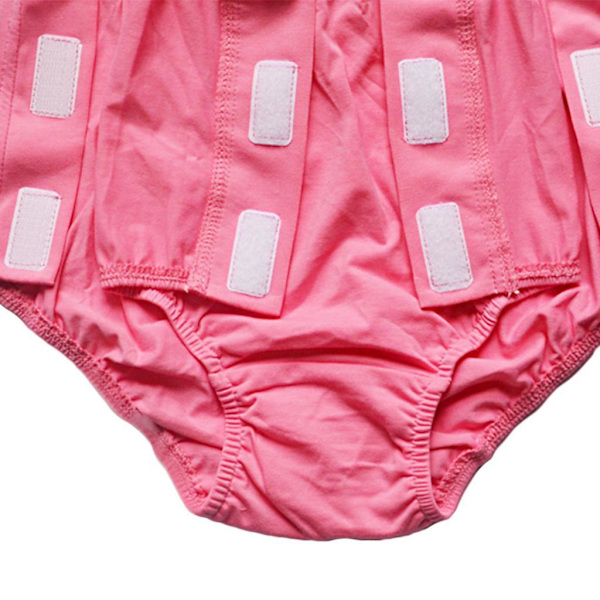 1/2/3 Kvinnor Vuxna Äldre Återanvändbara inkontinensbyxblöjor Rose Red M 1Set