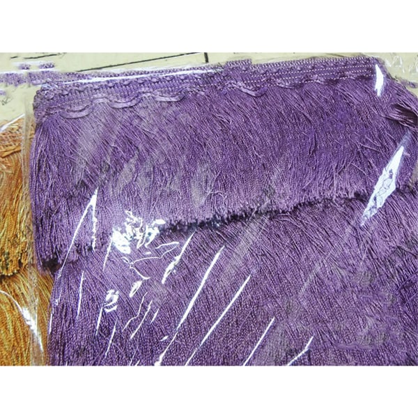 Polyester Eleganta fransar för tofs för sömnad och sömnad light purple 12