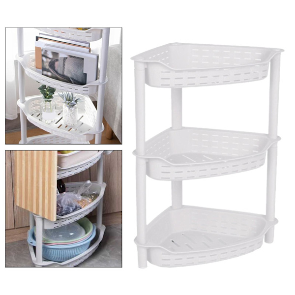 1/2/3 badrumsförvaring Fristående 3 lager för kontor white small 1 Pc