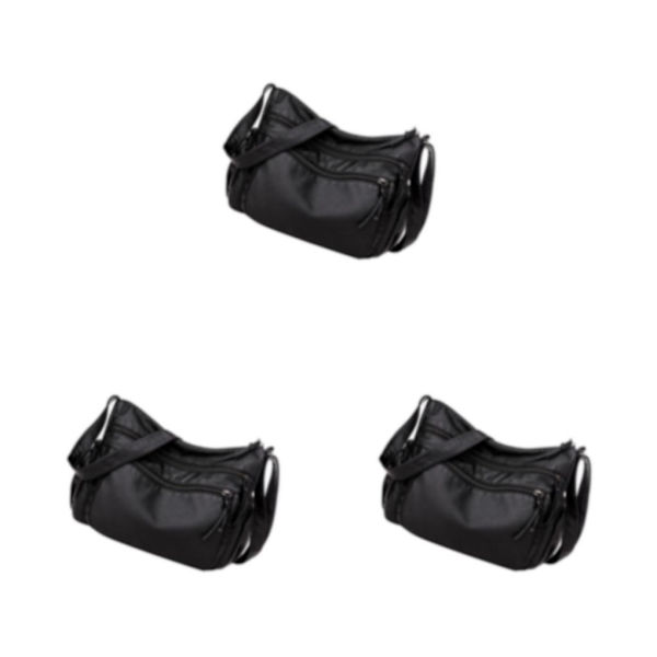 1/2/3 Crossbody-väska Dam För Cross Body-väska Stor kapacitet Black 3PCS