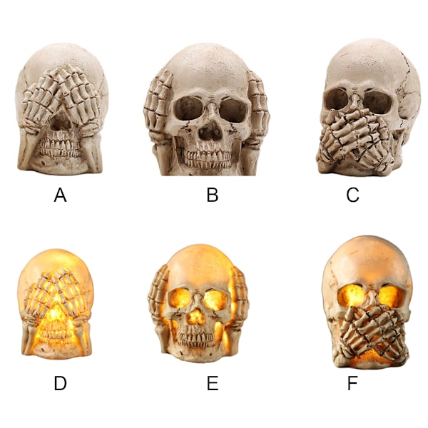 1/2/3/5 Utsökt för inredning - Halloween glödande not see 1 Pc