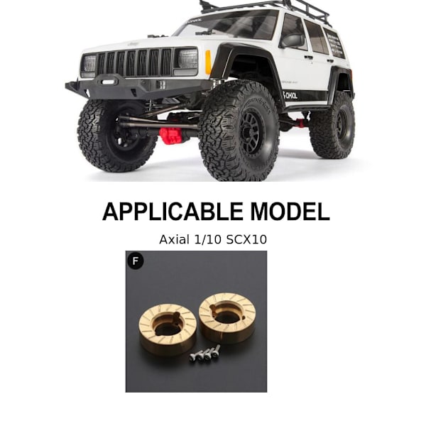 RCGOFOLLOW Mässing Heavy Duty Motvikt RC Upgrade Part Rc