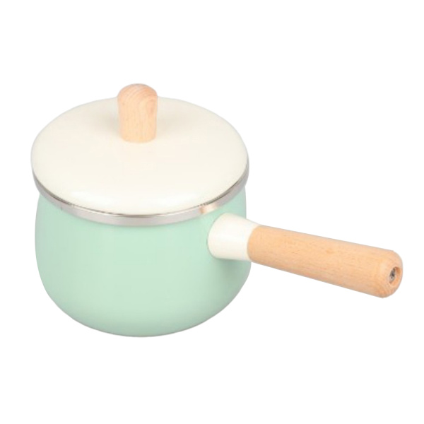 Nonstick emalj såsgryta med lock Köksredskap