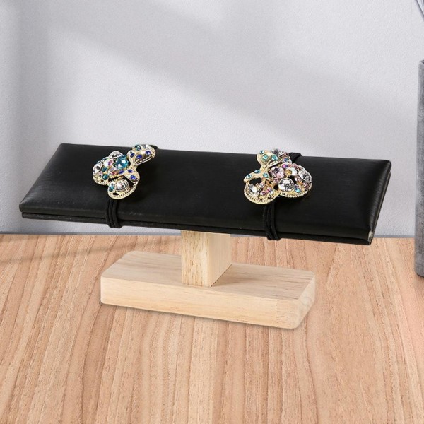 1/2 Bärbar Watch Display Stand Smycken Towers för sovrum Black 20 x 6 x 8cm 1Set