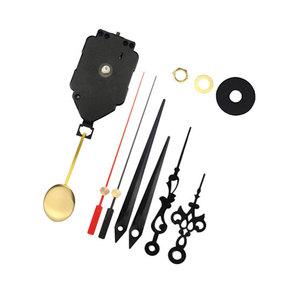 1/2/3 DIY Pendelklocka Movement Replacement Pålitlig och 2 Set Hands 1 Pc