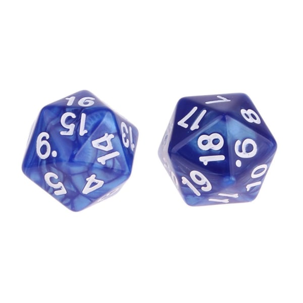 1/2/3/5 10 paket med tjugosidiga tärningar D20 Spelar D&D RPG Party Blue 10 Pcs 1Set