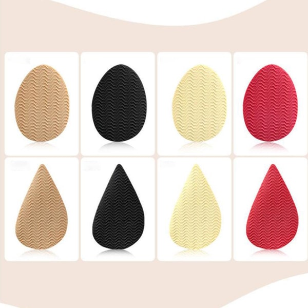 1/2/3/5 Non För Slip Shoe Pads Självhäftande gummi för hög Round Head Khaki 1Set