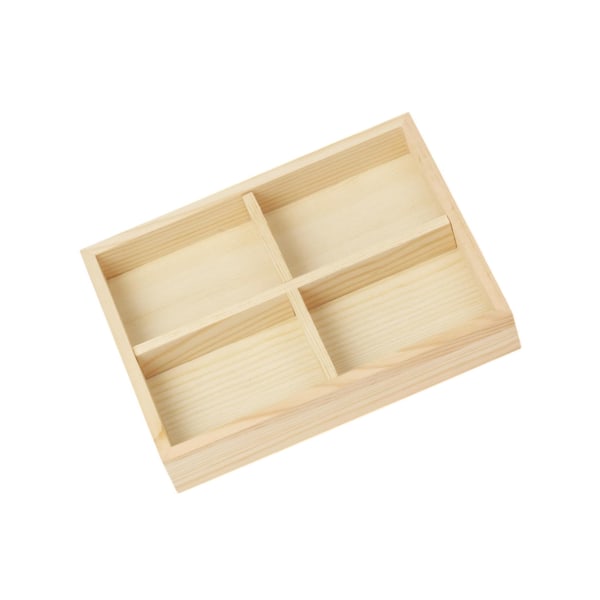 1/3/5 Smycken Display Fack Case Pärlor Hållare Ädelstensarmband 4 grids 7.87x5.91x1.38 Inch 1Set
