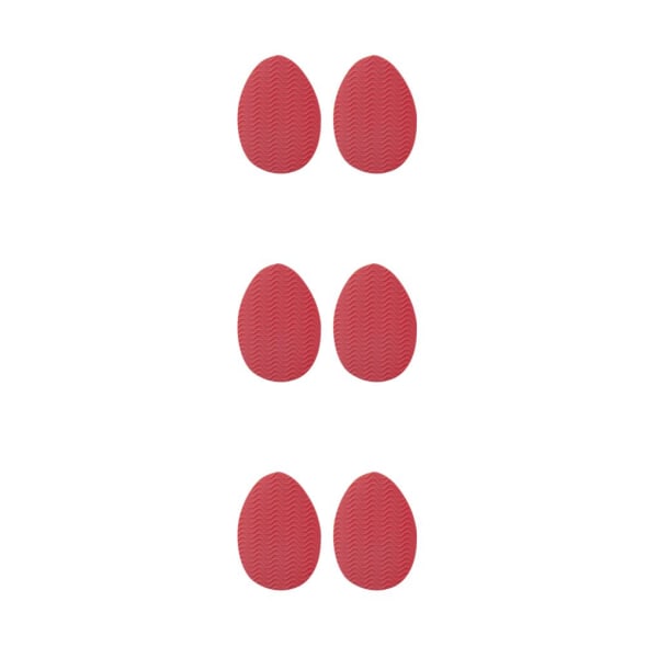 1/2/3/5 Non För Slip Shoe Pads Självhäftande gummi för hög Round Head Red 3Set