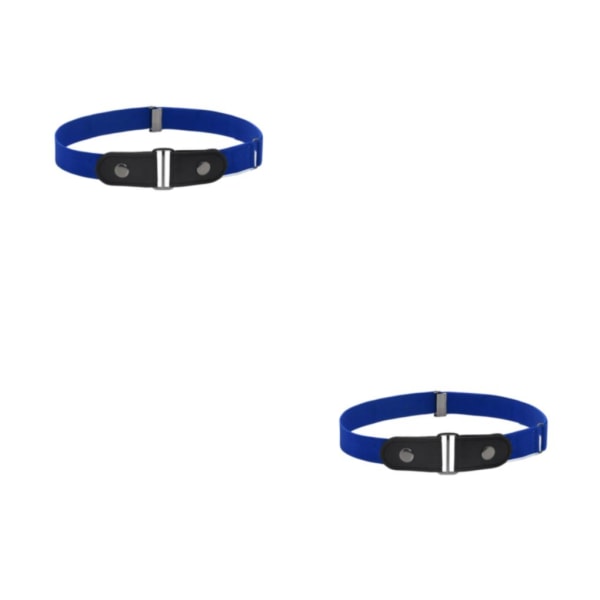 1/2/3/5 Bälte Inget Spänne Osynlig Moderiktig Långvarig Fresh Blue 2PCS