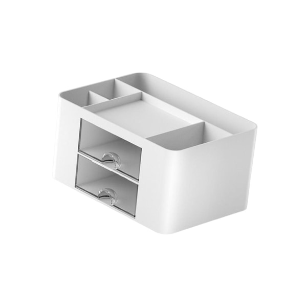 Pennhållare Office Desk Organizer med lådor mått White 19.5 x 14 x 10cm