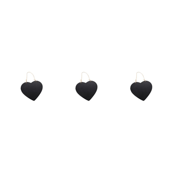 2/3/5 Density Board Välkomstskylt Ersättning Teahouse Classroom Heart Shape 3PCS