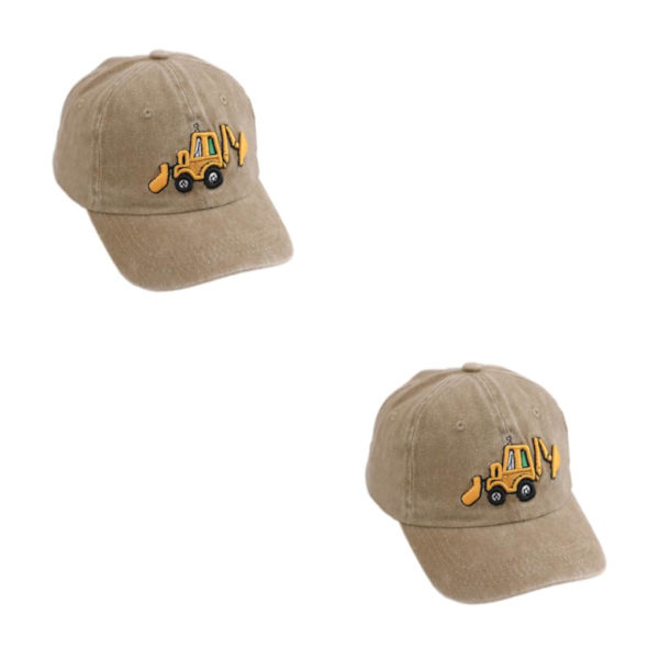 1/2/3/5 Solskydd cap för utomhusaktiviteter barn khaki 2Set